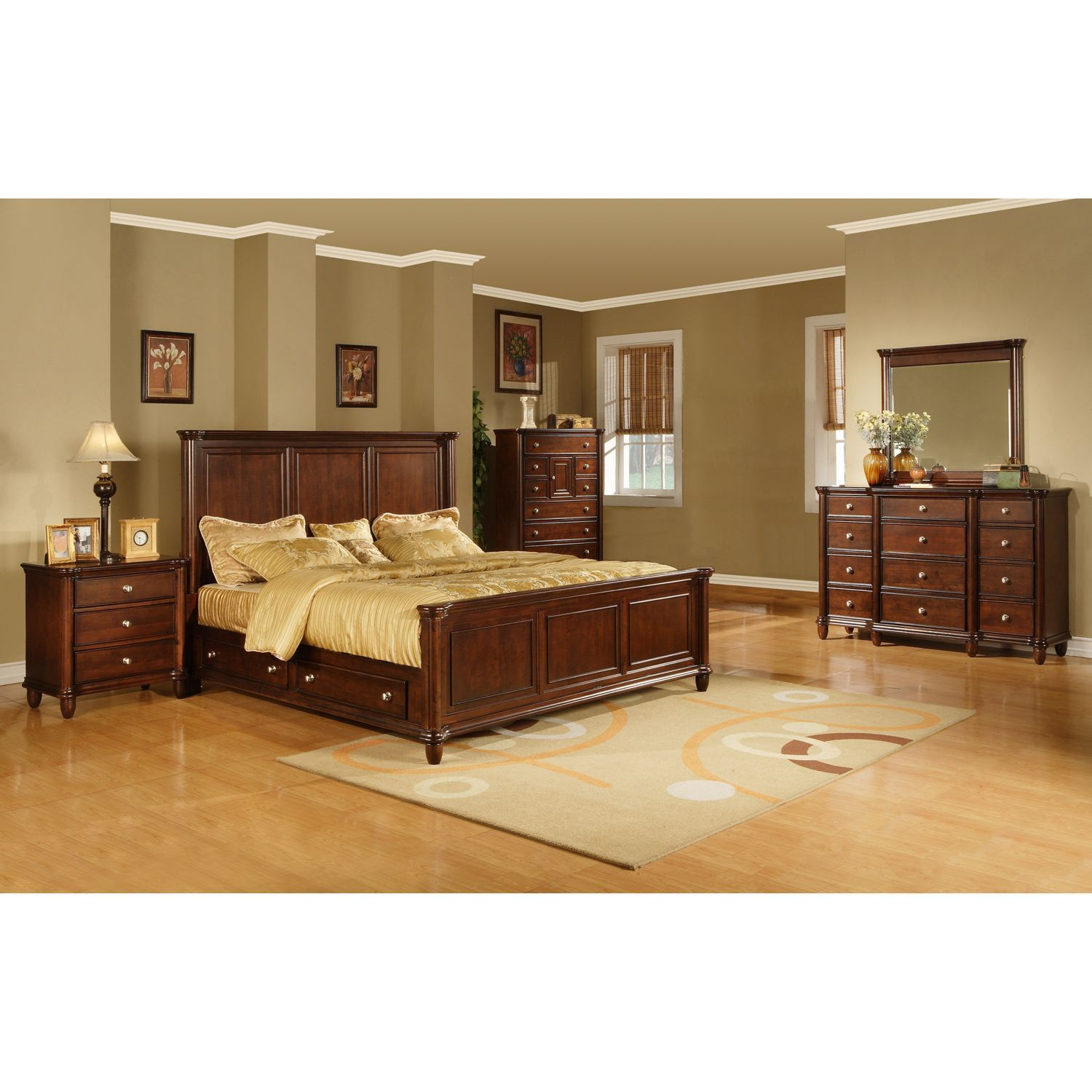 Gavin Bedroom Storage Bed Set King 6 Pc Sams Club Master within measurements 1500 X 1500