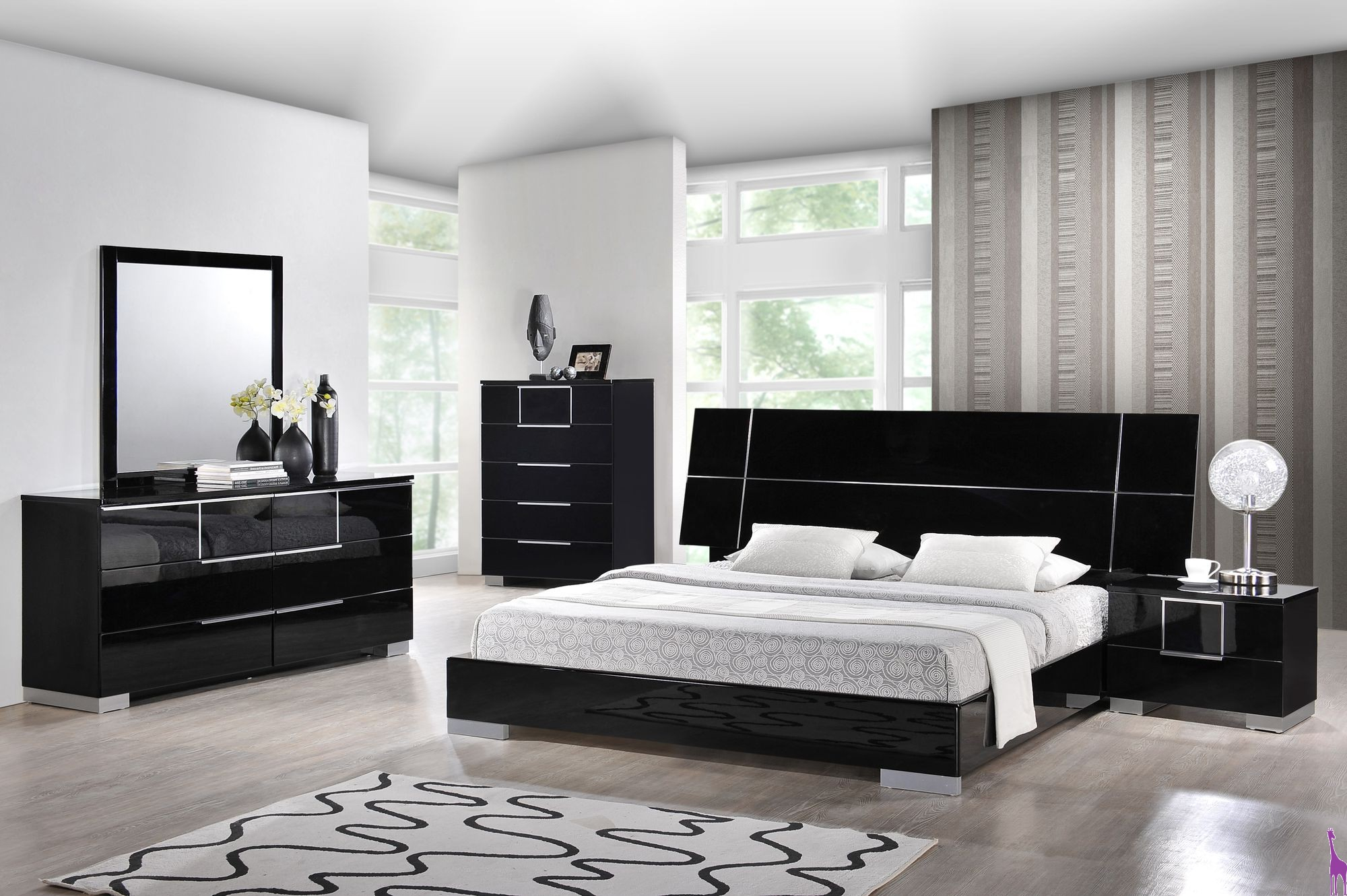 Global Hailey Complete Bedroom Set pertaining to dimensions 2000 X 1331