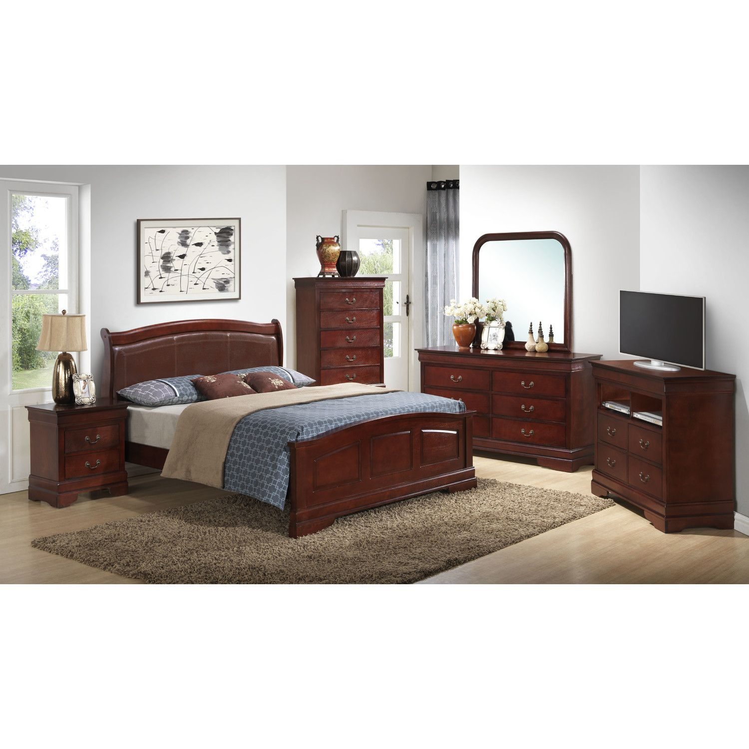 Glory Furniture Panel Customizable Bedroom Set Reviews Wayfair throughout measurements 1500 X 1500