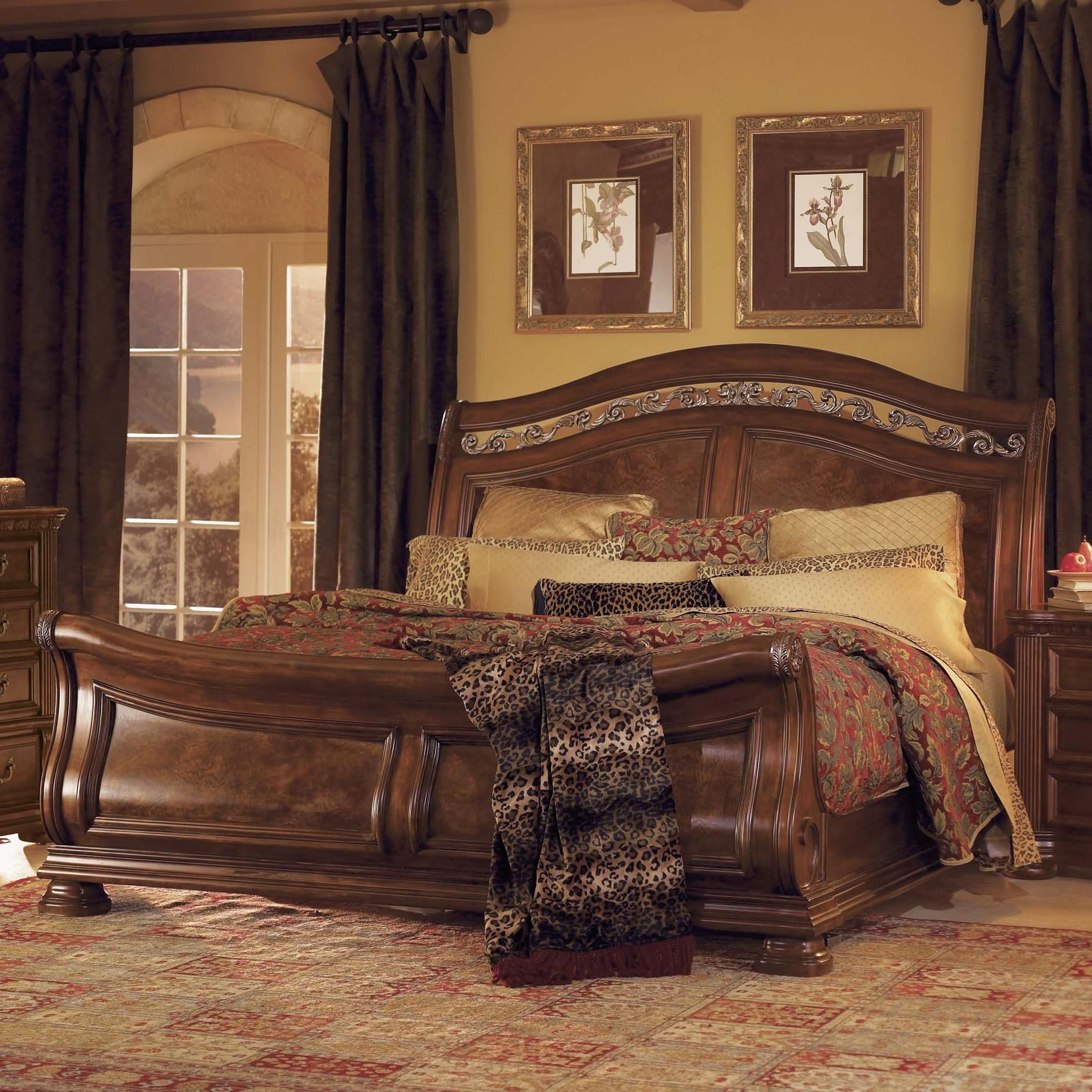 Granada King Sleigh Bed Flexsteel Wynwood Collection Furniture in sizing 1935 X 1935