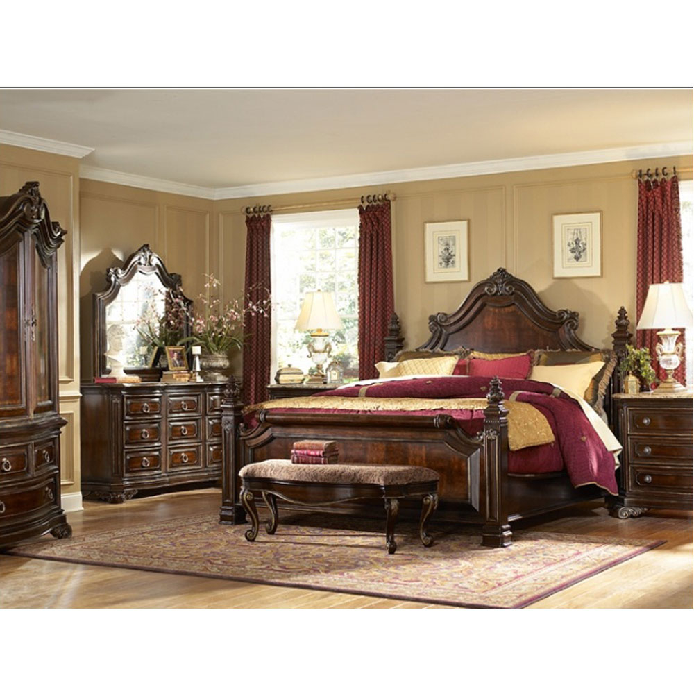 Grand European Bedroom Set with measurements 1000 X 1000