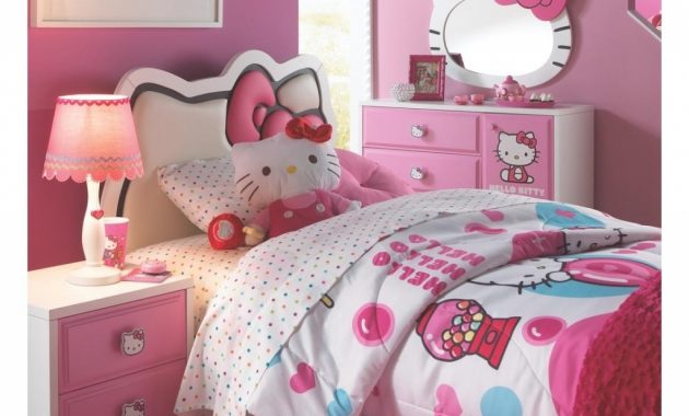 Great Hello Kitty Bedroom Set Hello Kitty 6 Pc Twin Bedroom Badcock inside sizing 1024 X 942