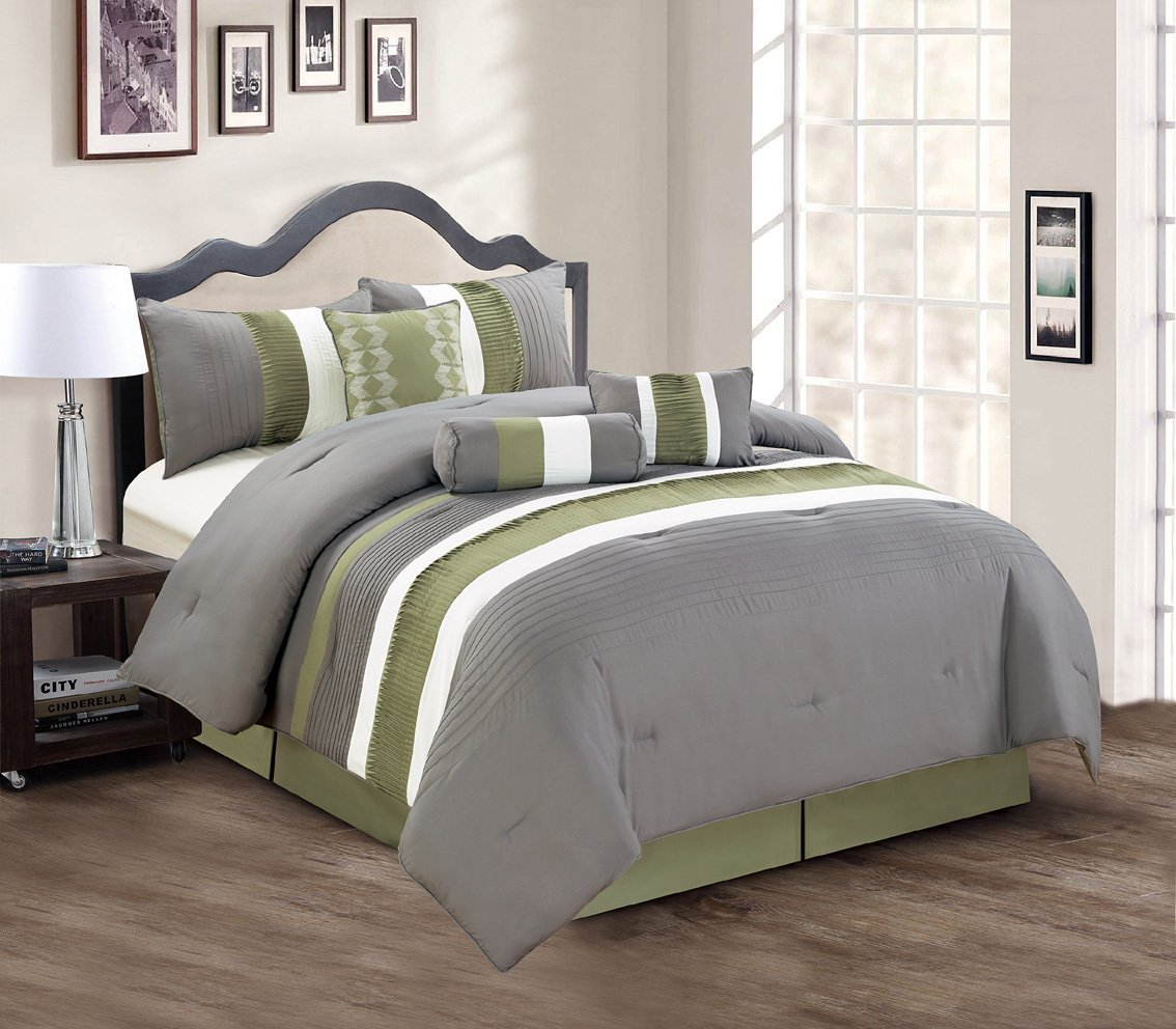 Grey And Lime Green Comforter Sets Triptom with proportions 1134 X 992