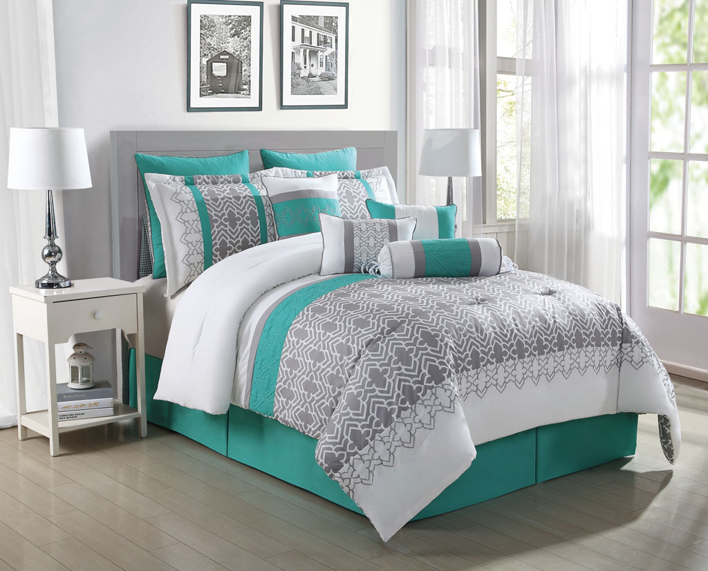 Grey And Teal Bedding Sets Huge Size Stillwater Scene Ideas Grey with regard to size 1024 X 826