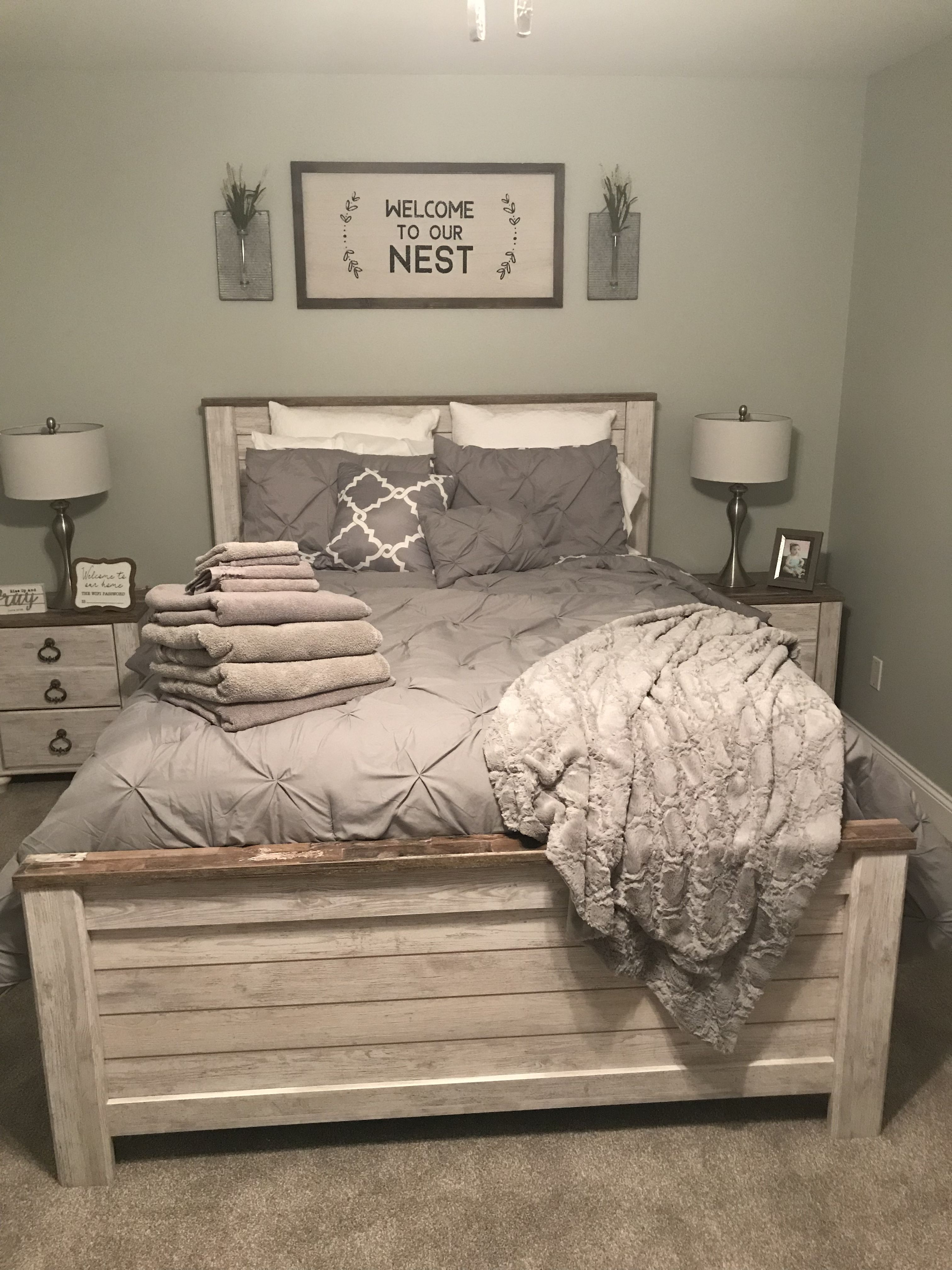 Guest Bedroom Ideas Sign From Hob Lob Bedding From Target Bed pertaining to size 3024 X 4032