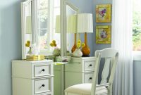 Haley Morning Mist Vanity With Mirror Jorins Room Girls Bedroom within proportions 1760 X 2200