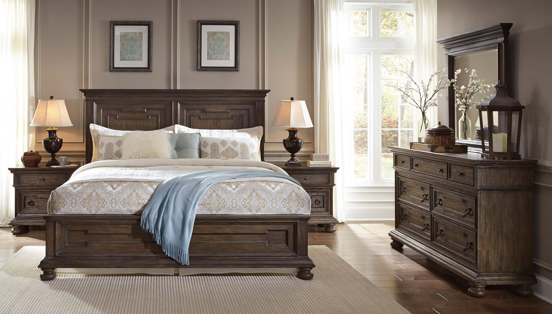 Hamilton Panel Bedroom Set Samuel Lawrence Furniture Furniturepick within sizing 1800 X 1024