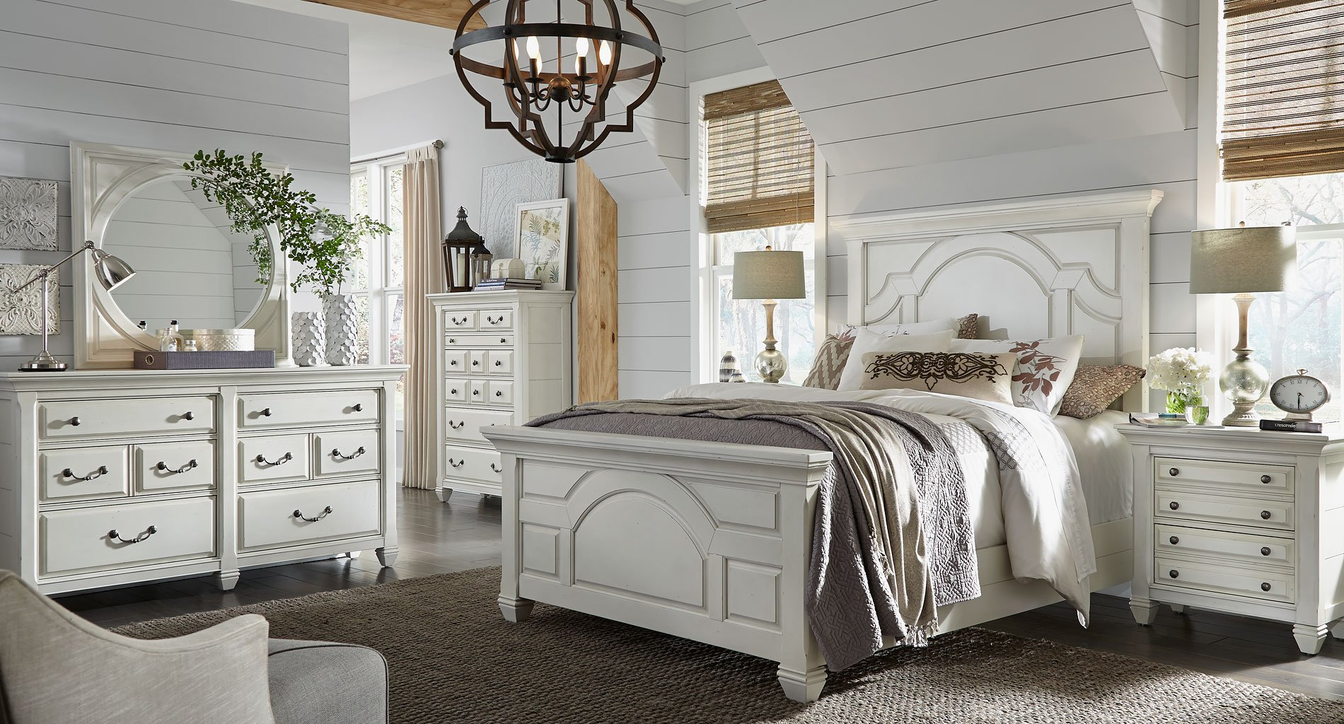 Hancock Park Panel Bedroom Set Magnussen Furniture Cart for measurements 1900 X 1024