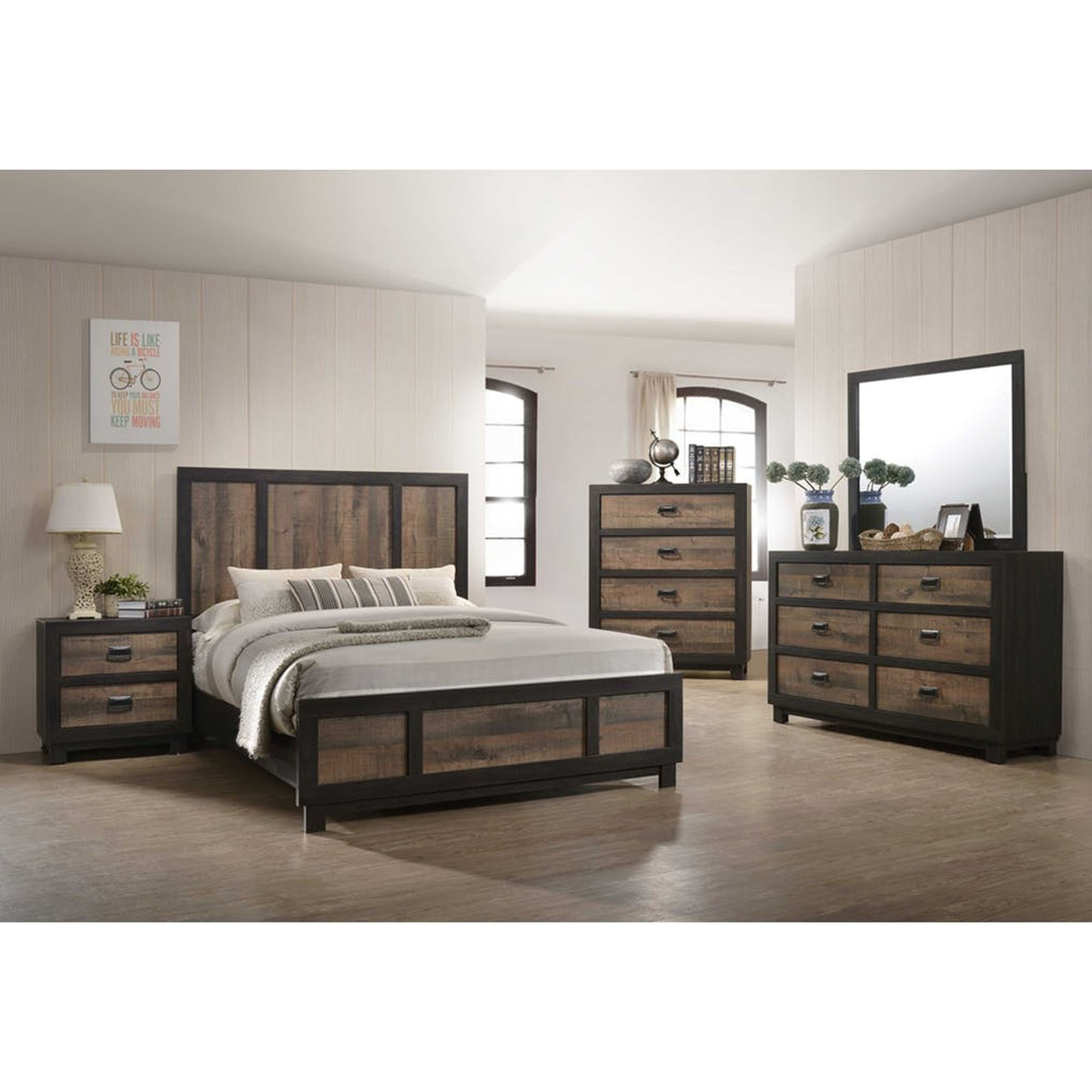 Harlington Queen 6pc Bedroom Set with regard to sizing 2000 X 2000