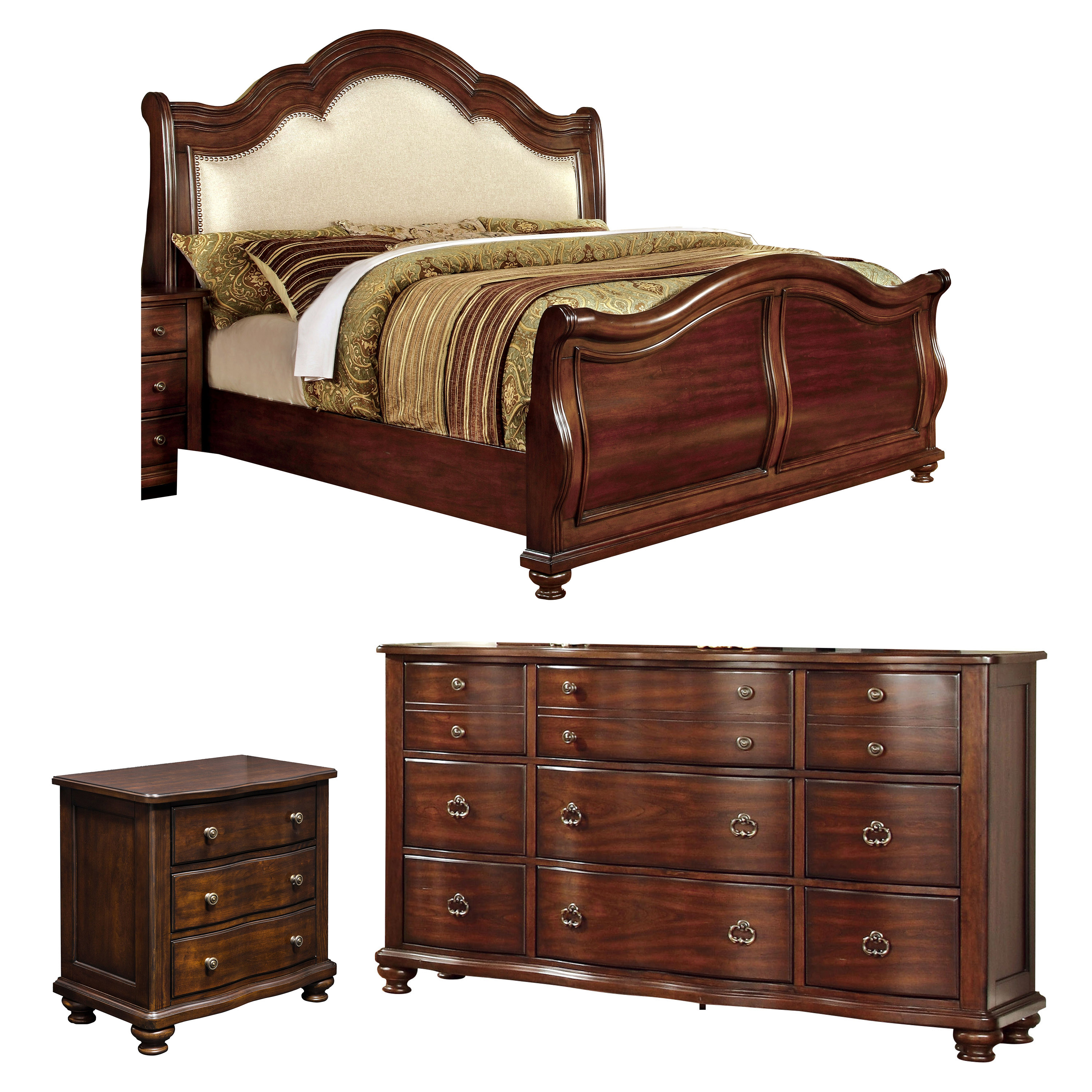 Harrelson Sleigh Configurable Bedroom Set with regard to dimensions 3000 X 3000