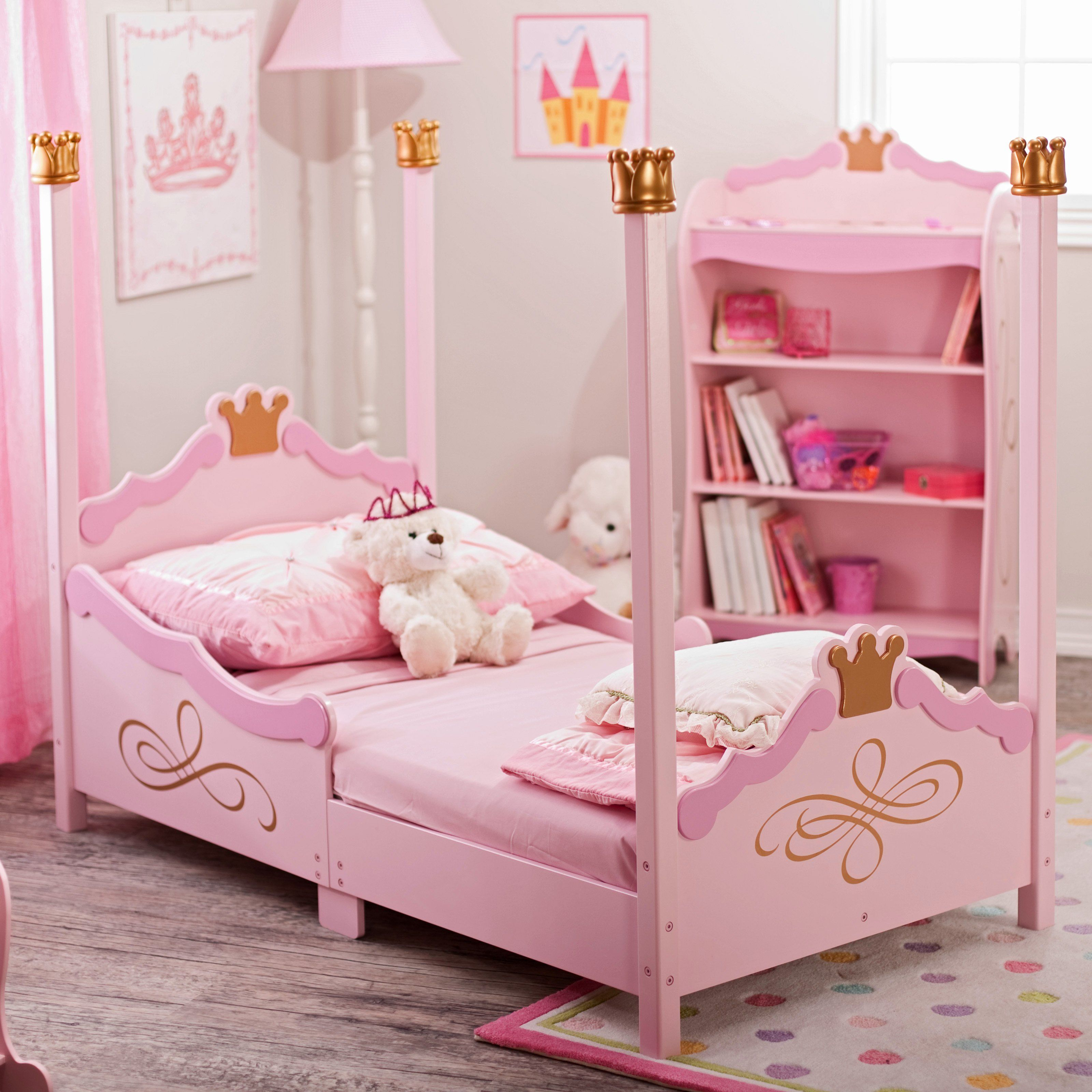 Have To Have It Kidkraft Princess Toddler Bed Pink 12201 pertaining to size 3200 X 3200