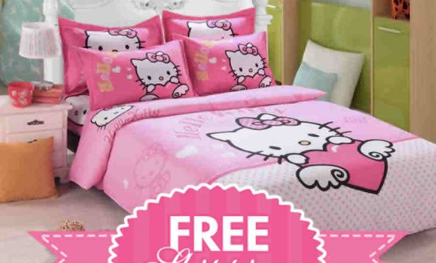 Hello Kitty Bed Linen Comforter Cover Set with regard to proportions 900 X 900