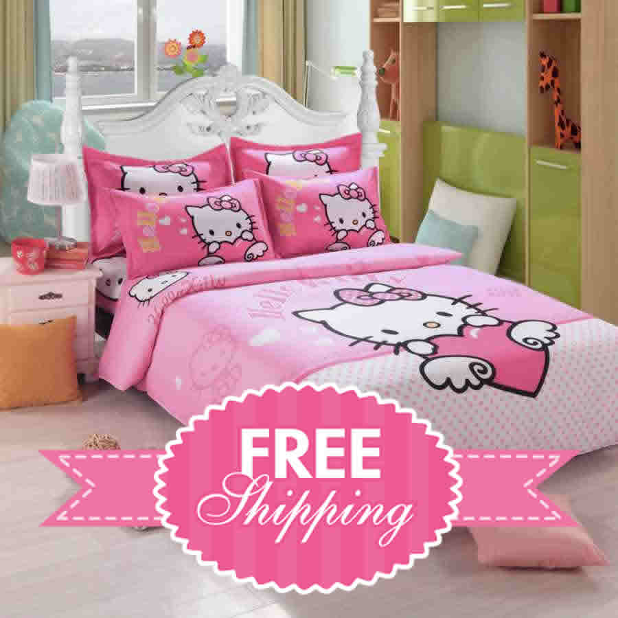 Hello Kitty Bed Linen Comforter Cover Set with sizing 900 X 900