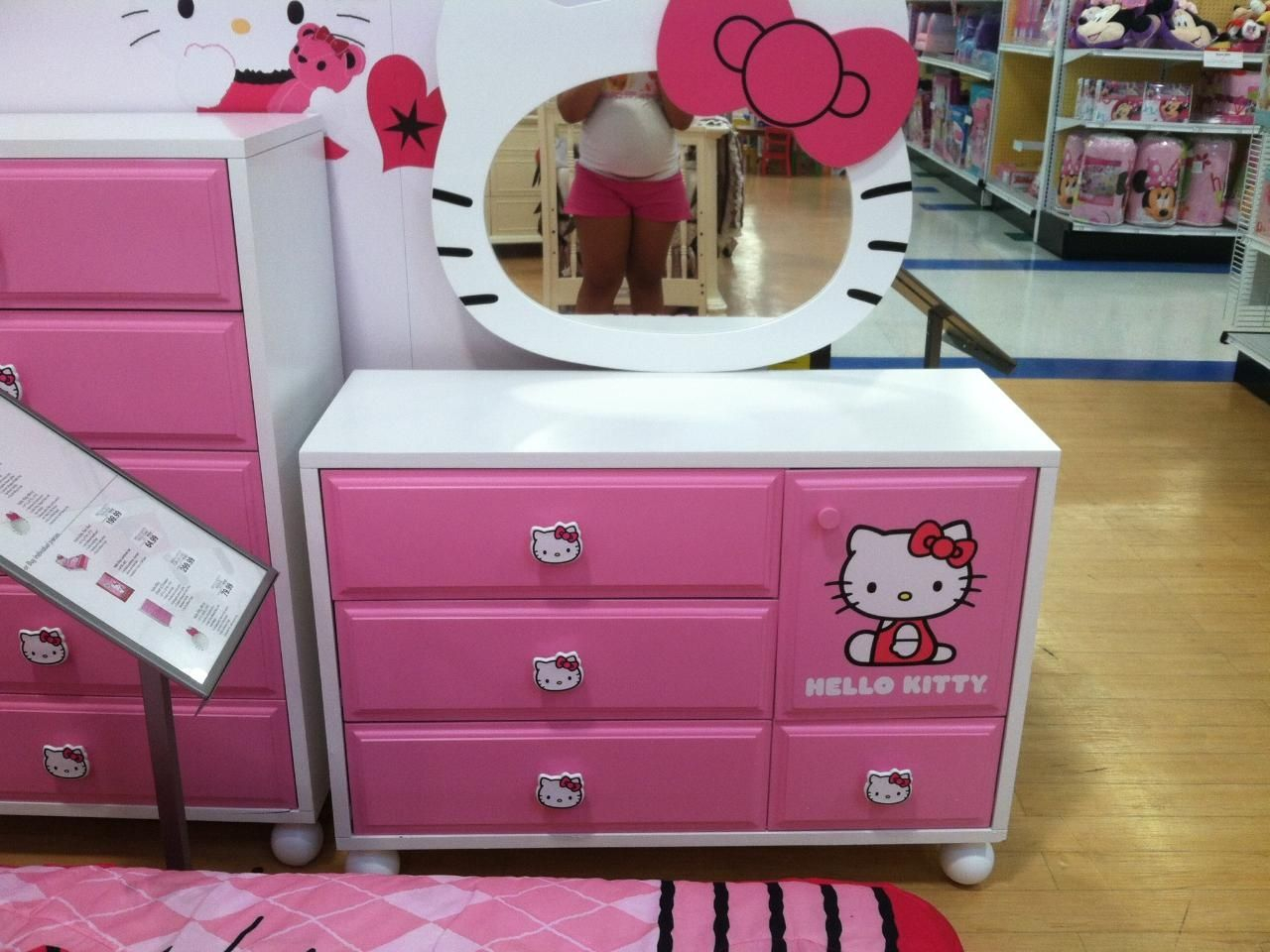 Hello Kitty Dresser For The Home Hello Kitty Bedroom Hello with proportions 1280 X 960