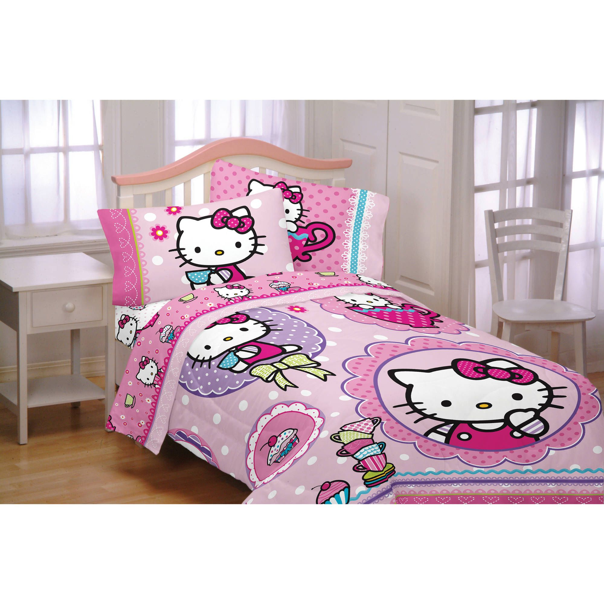 Hello Kitty Reversible Twin Bed In A Bag Bedding Set Bedroom Ideas regarding size 2000 X 2000