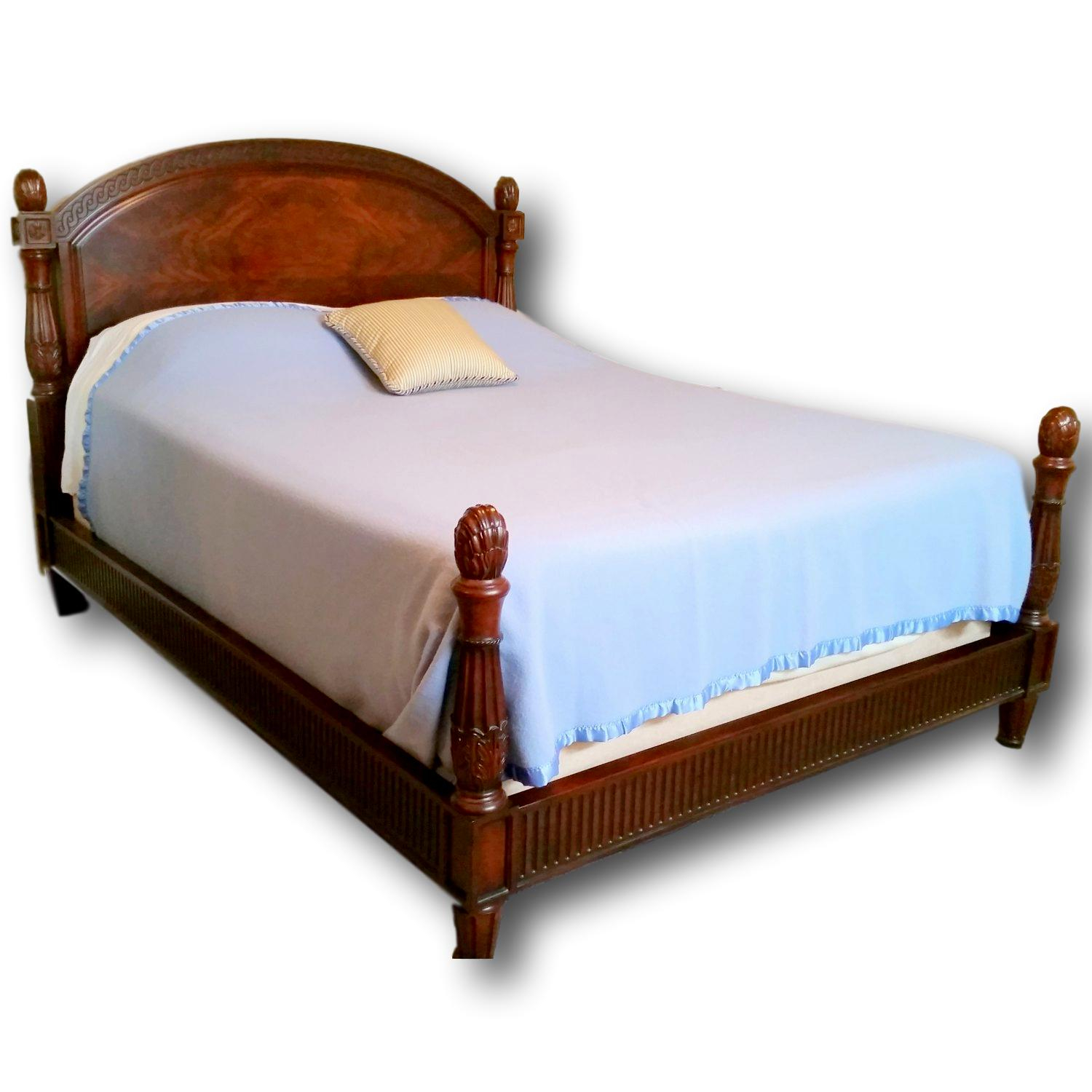 Henkel Harris Solid Mahogany Queen Bed Upscale Consignment within size 1500 X 1500