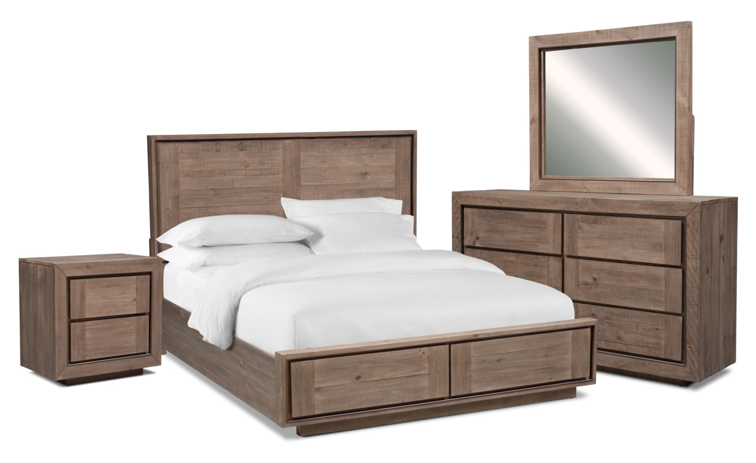 Henry 6 Piece Storage Bedroom Set With Nightstand Dresser And Mirror pertaining to sizing 1500 X 919