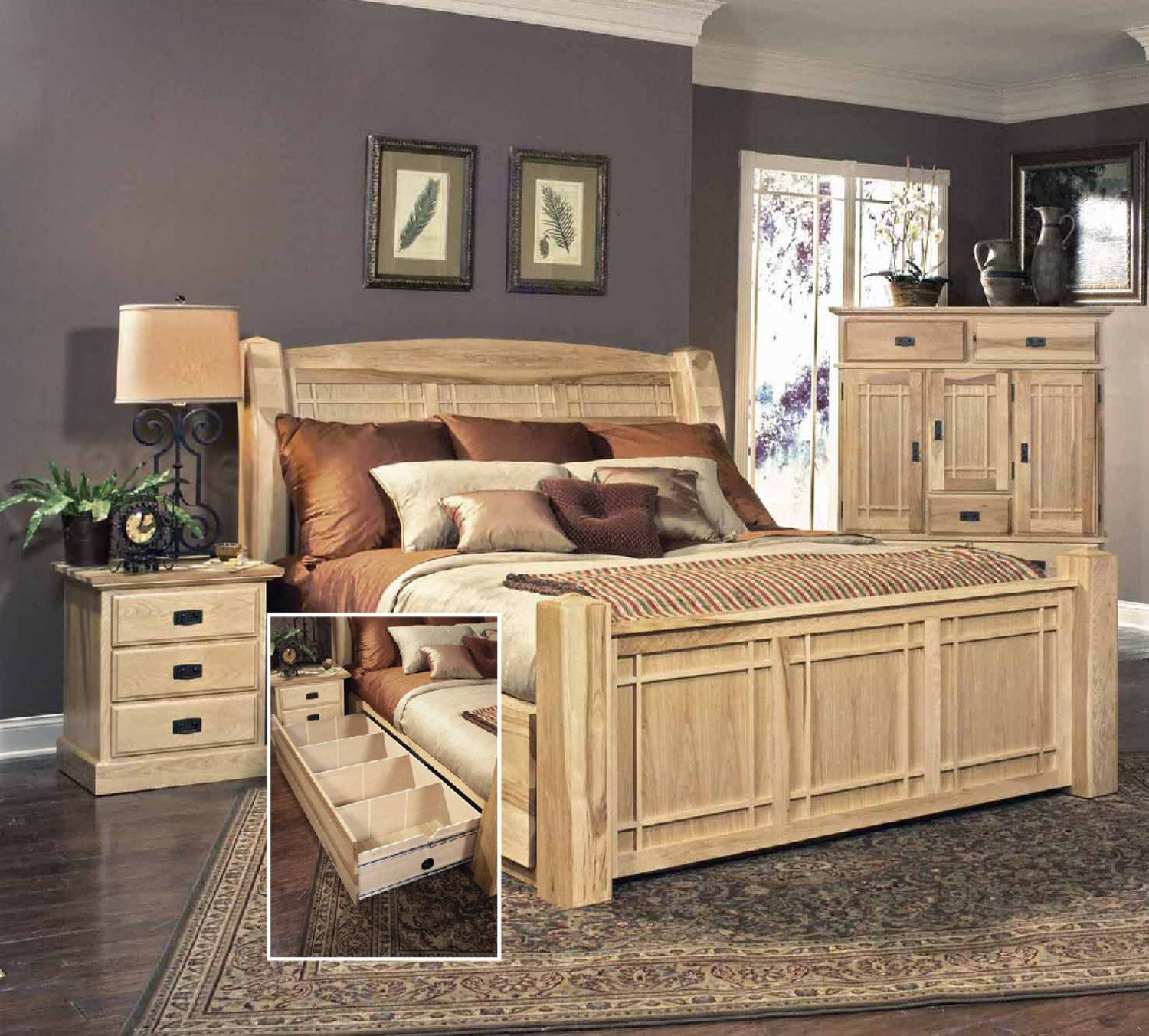 Hickory Highlands Storage Bedroom Suite with regard to size 1500 X 1353