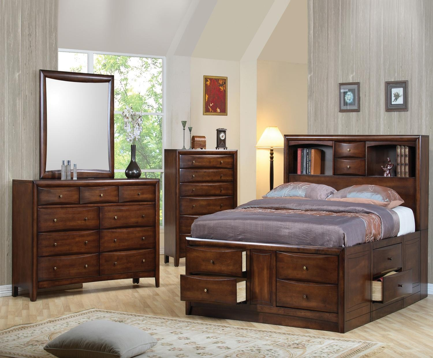 Hillary Bookcase Storage Bedroom Set 200609 for dimensions 1500 X 1240