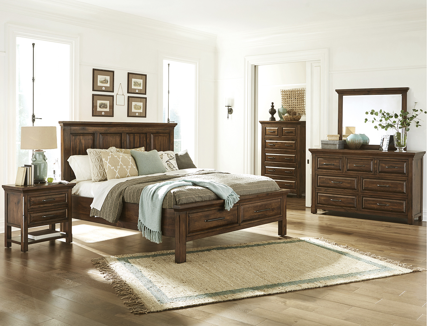 Hillcrest King Panel Storage Bed Steinhafels pertaining to dimensions 1400 X 1048