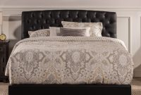 Hillsdale Hawthorne Tufted Black Faux Leather Upholstered Bed pertaining to measurements 3500 X 3500