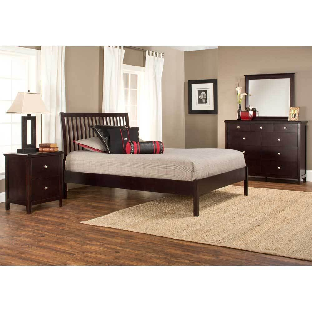 Hillsdale Metro Liza Platform Bedroom Set In Rich Espresso in sizing 1000 X 1000