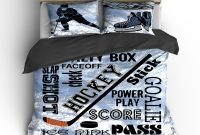 Hockey Theme Bedding Set Duvet Or Comforter Custom Bedding regarding sizing 2000 X 2000