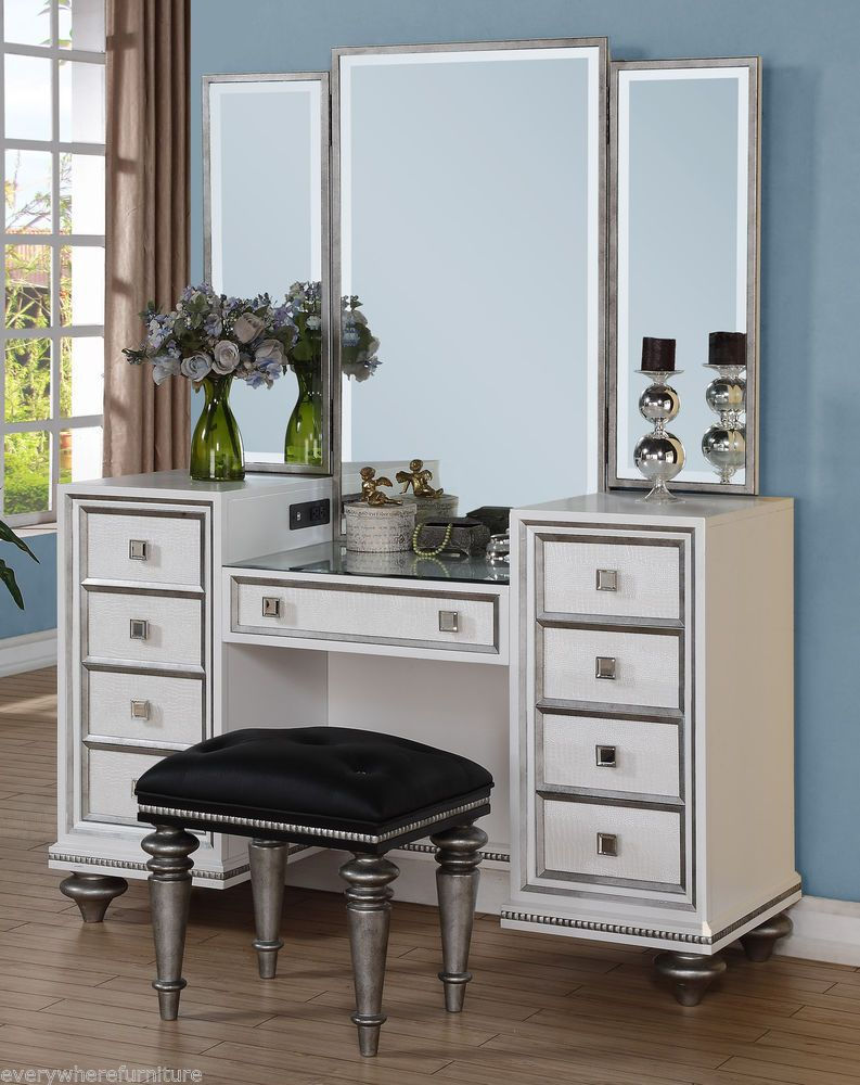 Hollywood Regency Glam Mirrored Console Cabinet Vanity Table Bedroom throughout measurements 793 X 1000