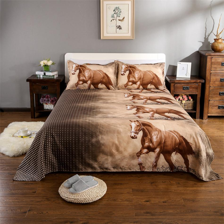 Home Textile 3d Horse Bedding Set Animal Print Twin Queen King Duvet Cover Soft Bedclothes Bed Sheet Pillowcase Bed Set D30 in proportions 950 X 950