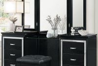 Homelegance Allura Black Vanity Dresser With Mirror with sizing 1365 X 1555