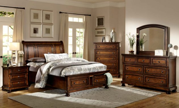 Homelegance Cumberland Platform Bedroom Set Brown Cherry throughout dimensions 1500 X 1184