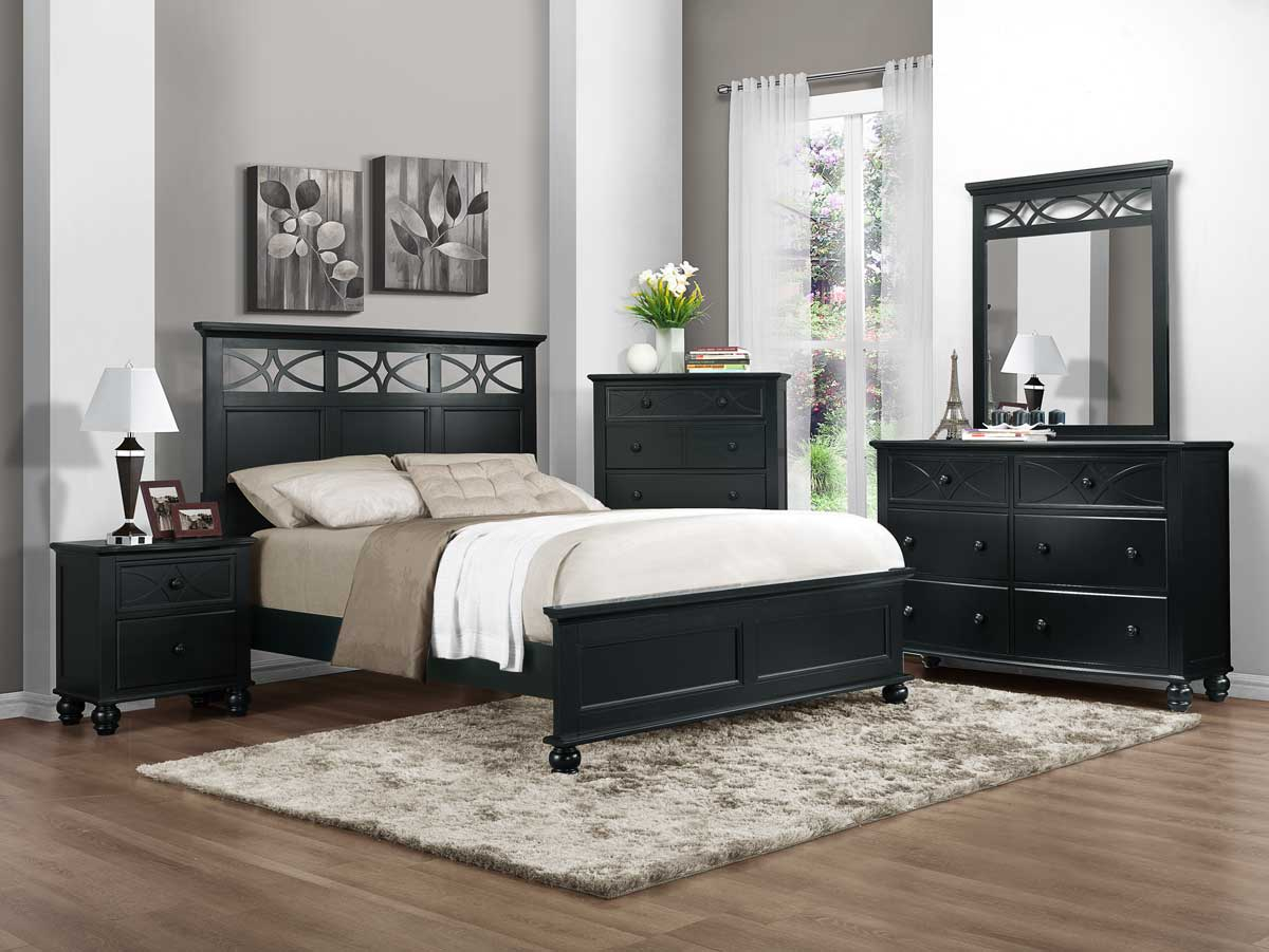 Homelegance Sanibel Bedroom Set Black in measurements 1200 X 901