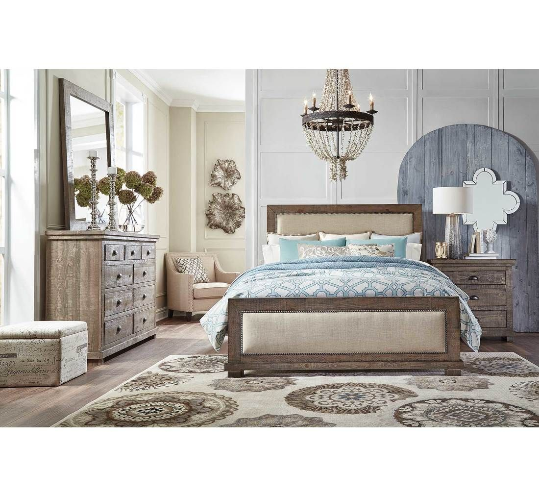 Homestead 5pc Queen Uph Bedroom Group Badcock More Home Decor throughout sizing 1100 X 1012