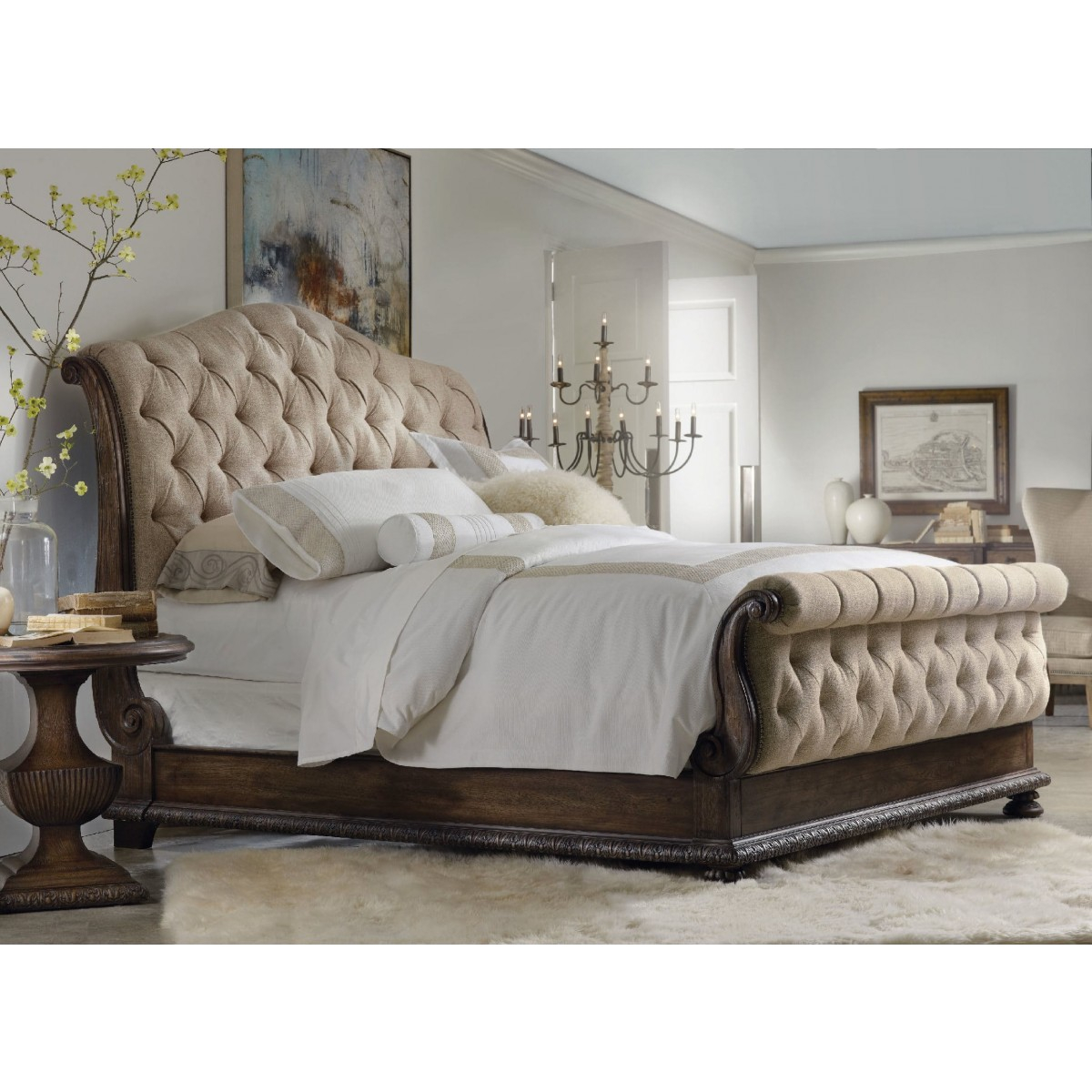 Hooker Furniture Rhapsody Tufted Bedroom Set with measurements 1200 X 1200