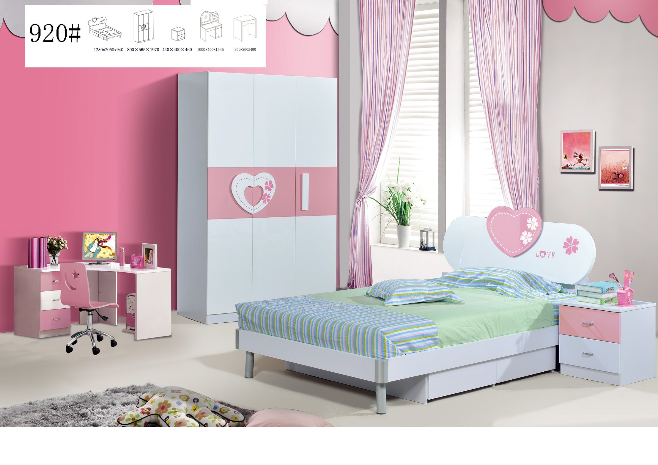 Hot Item Children Bed Room Sets Kid Furniture Kid Bed Single Bed Bunk Bed High Quality Glossy Kid Bedroom Furniture New Design 2019 with proportions 2241 X 1585