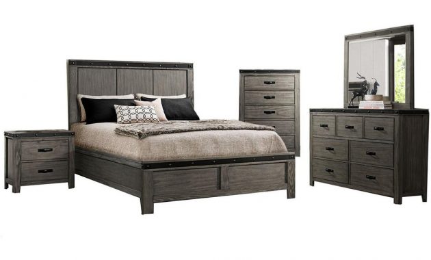 Hudson 5 Piece Gray King Size Bedroom Set in size 1000 X 1000