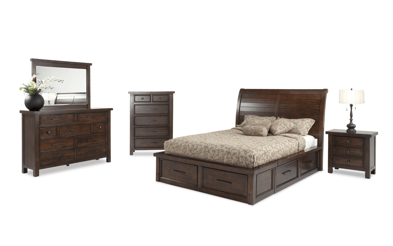 Hudson Queen Storage Bedroom Set for measurements 1376 X 864