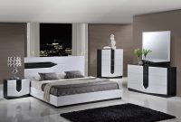 Hudson Zebra Grey White Glossy Bedroom Set Global Furniture intended for measurements 4256 X 2832