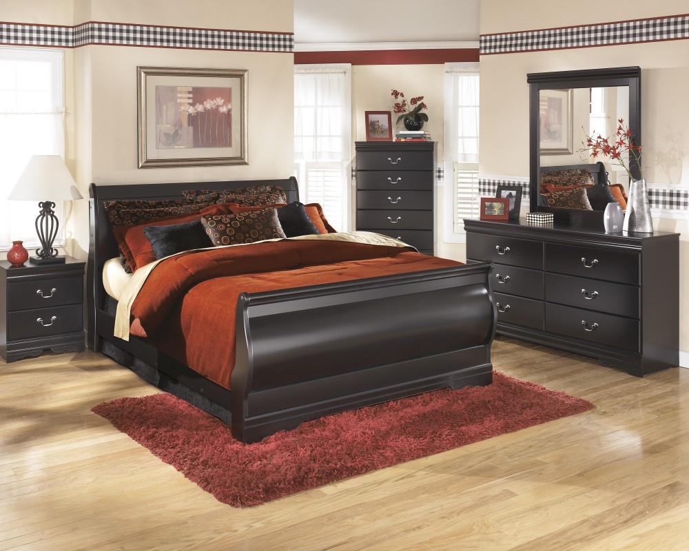 Huey Vineyard 5 Pc Bedroom Dresser Mirror Full Sleigh Bed regarding proportions 1000 X 800