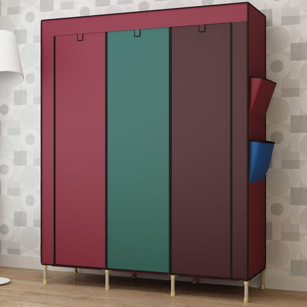 Huge Bold Sturdy Portable Wardrobe Superhigh Reinforced Modern Closet Fully Enclosed Dustproof Cabinet Freestanding Bedroom Furniture with regard to sizing 1000 X 1000