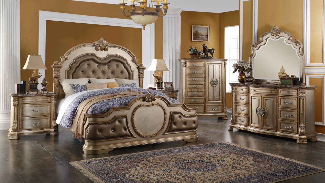 Infinity Gold Traditional 5pc Bedroom Set Woptions throughout measurements 1280 X 720