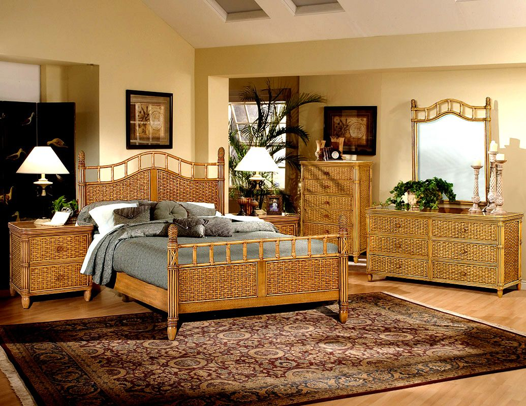 Inspiring Rattan Bedroom Sets Wicker Dark Cool Furniture Chair Queen with regard to sizing 1035 X 800