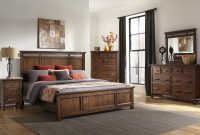 Intercon Furniture Wolf Creek 4 Piece Panel Bedroom Set In Vintage Acacia regarding dimensions 1200 X 927