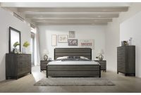 Ioana 187 Antique Grey Finish Wood Bed Room Set King Size Bed Dresser Mirror 2 Night Stands Chest throughout proportions 3159 X 3159