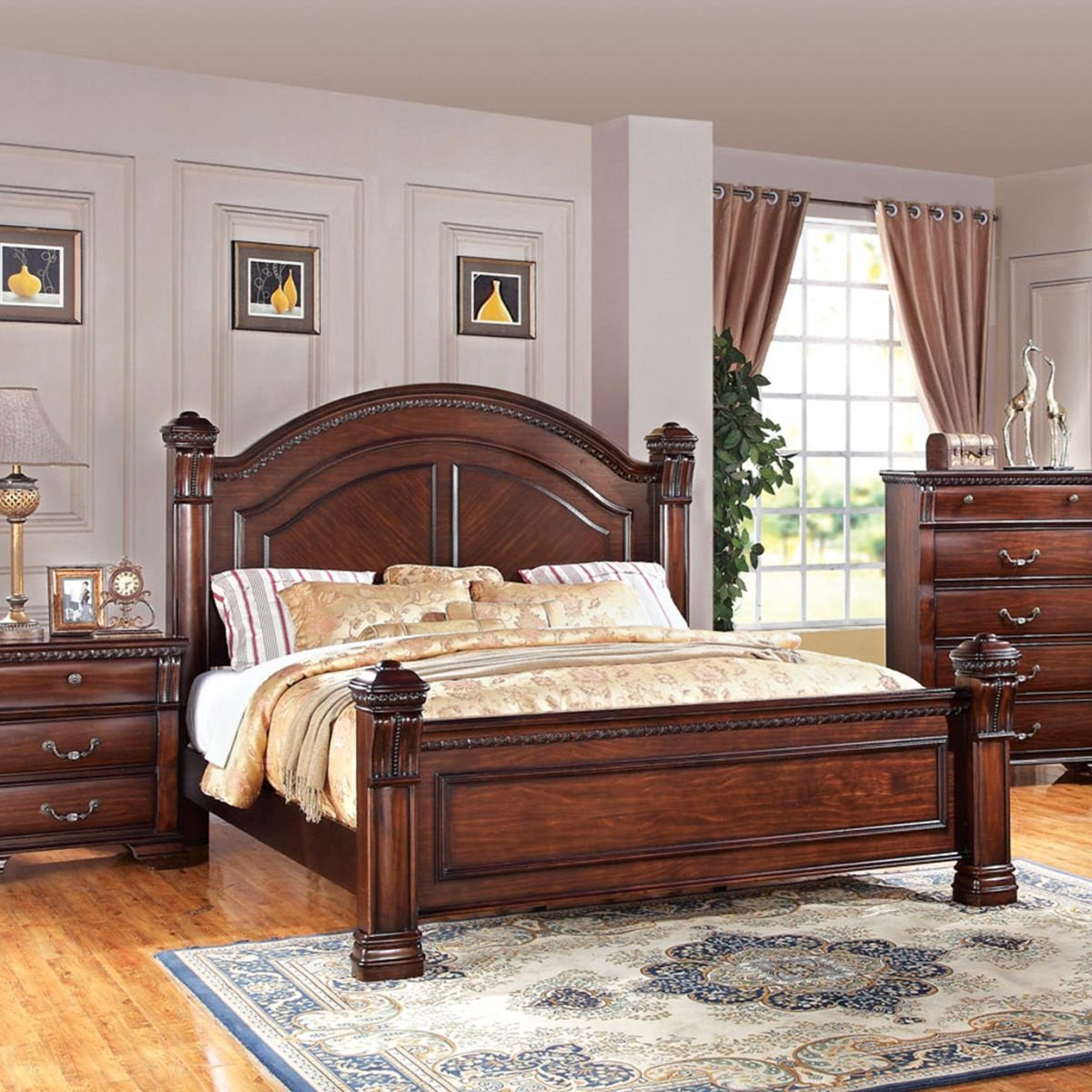 Isabella Dark Pine 5 Pc King Bedroom for dimensions 1200 X 1200