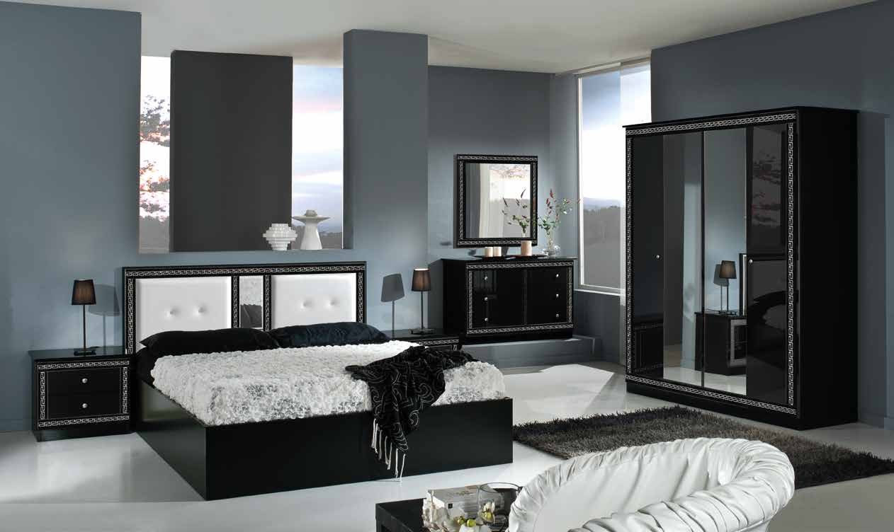 Italian Versace Style Bedroom With 4 Door Wardrobe regarding dimensions 1262 X 752