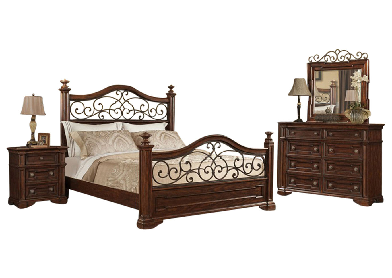 Ivan Smith San Marcos King Bedroom Set in measurements 1366 X 968