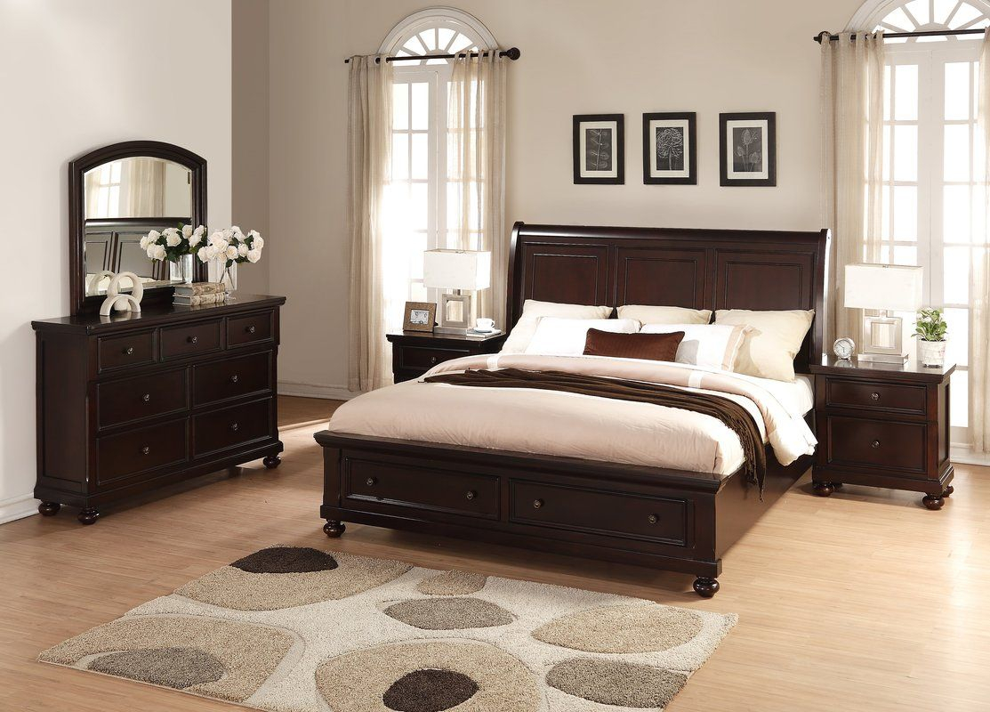 Jaimes King Platform 5 Piece Bedroom Set In 2019 Bedroom Furniture with size 1113 X 800