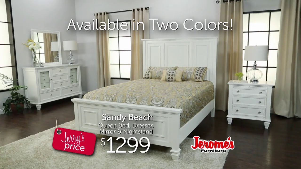 Jeromes Furniture Sandy Beach Bedroom Collection pertaining to proportions 1280 X 720