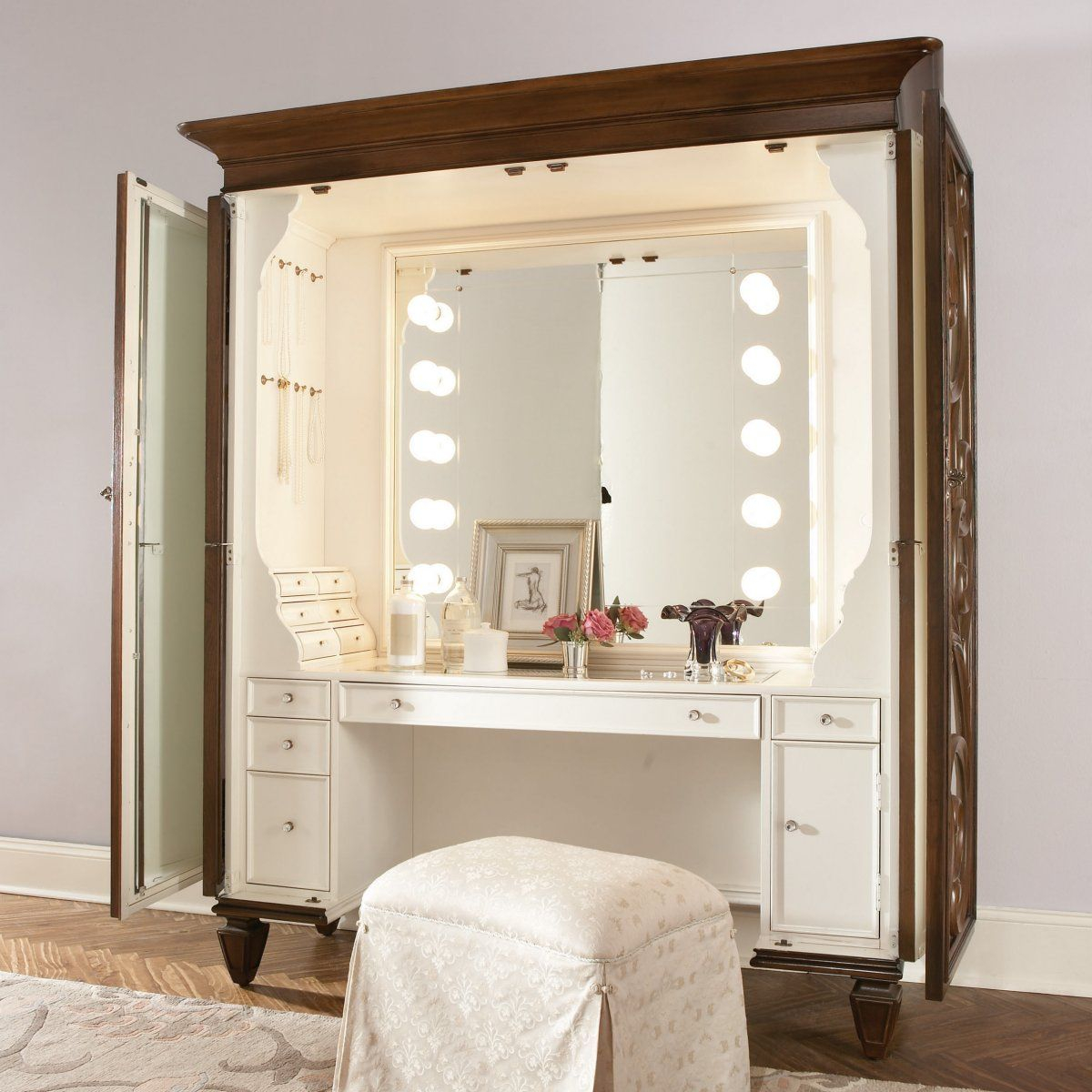 Jessica Mcclintock Couture Bedroom Vanity Set Bedroom in sizing 1200 X 1200